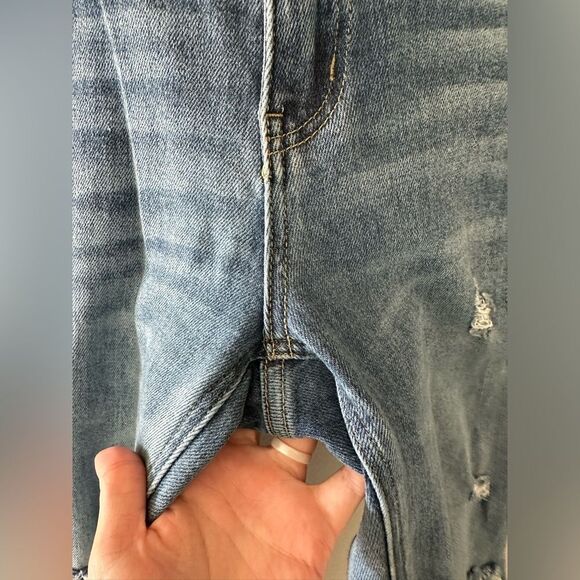 Vervet Dreamland Distressed Stretch Boyfriend Denim Jeans Size 24 - Picture 4 of 9